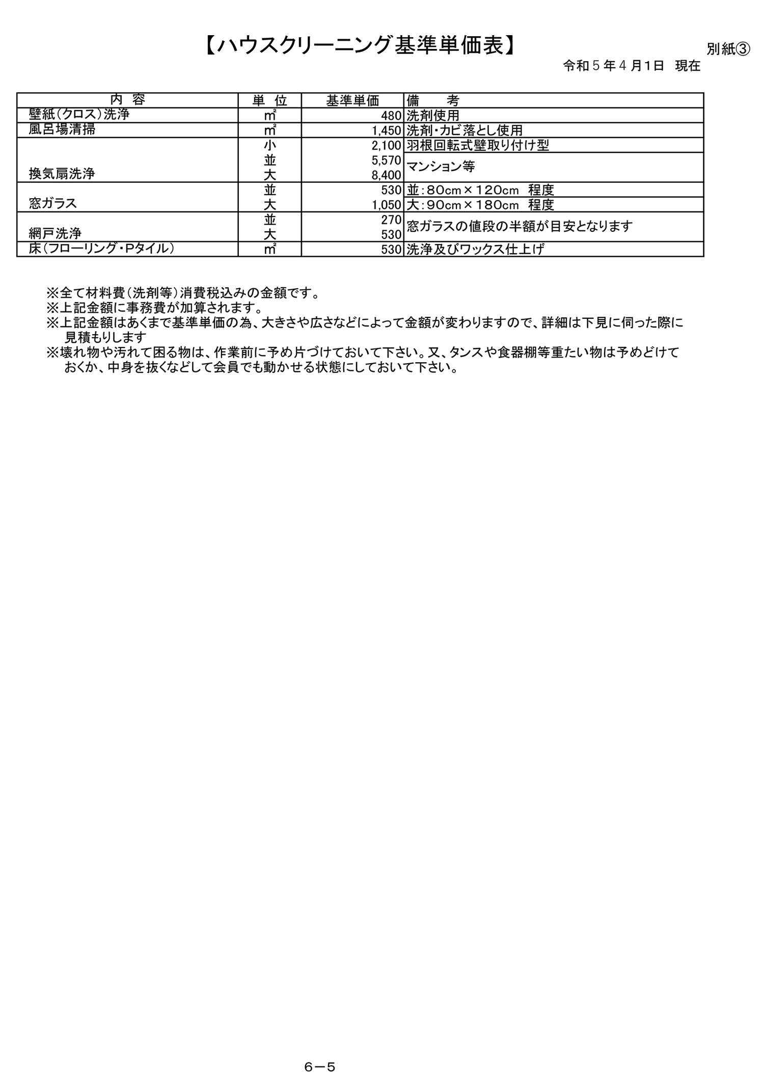 配分金基準単価表4枚目