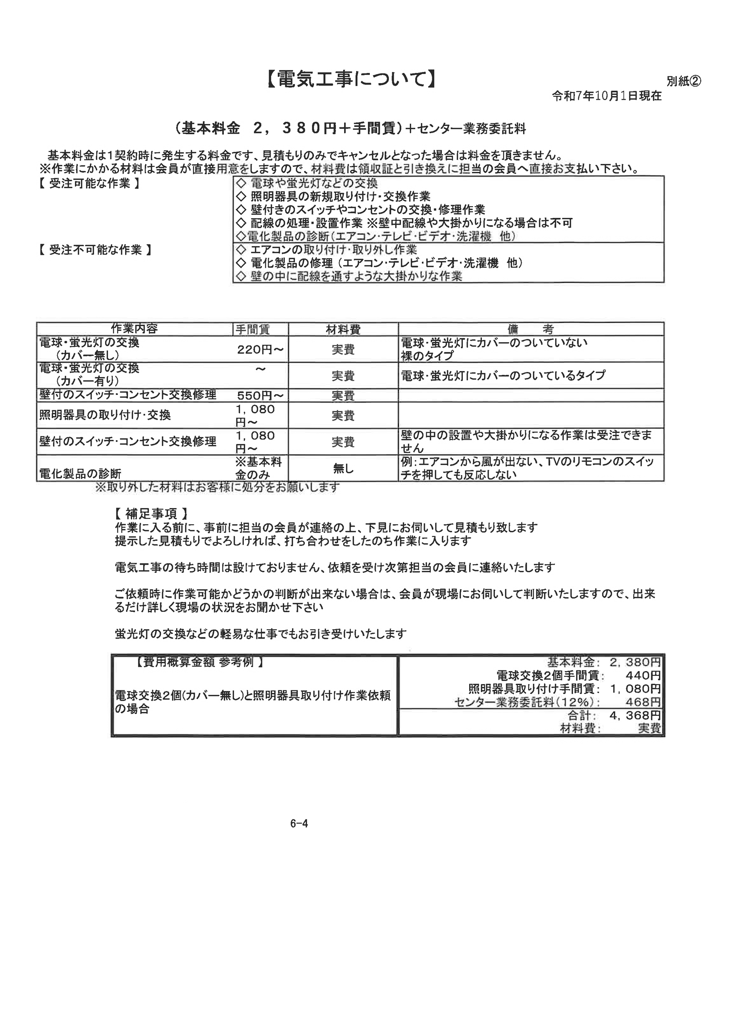 配分金基準単価表3枚目